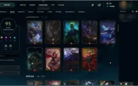 Conta de LOL Platina 3 - PARANDO DE JOGAR.
