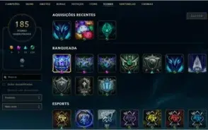 Vendo conta todos os campeões, 101 skins, Mmr Diamante V