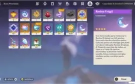 AR 49 + ZhongLi + Falcão + 6743 Primogens + 59 resinas.