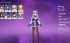 Combo 4 contas - Keqing + Qiqi + Mona + Keqing