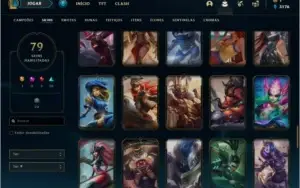Conta platina 2 com 130 champs e 79 skins