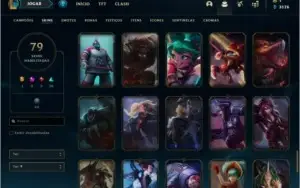 Conta platina 2 com 130 champs e 79 skins
