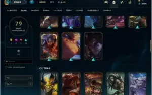 Conta platina 2 com 130 champs e 79 skins