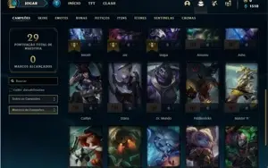 Conta ouro 1 com 27 Champs e 3 Skins + 6 Fragmentos