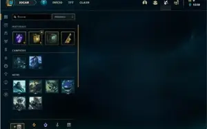 Conta ouro 1 com 27 Champs e 3 Skins + 6 Fragmentos