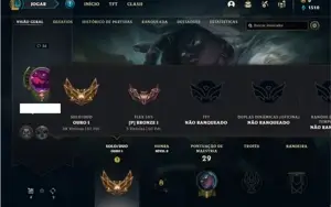 Conta ouro 1 com 27 Champs e 3 Skins + 6 Fragmentos