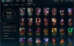 conta lol ouro 106 skins