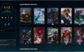 Conta League of Legends com 112 skins, Gold 3