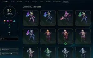 Conta main unico dono lvl 772 136 skins