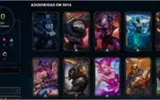 CONTA LEAGUE OF LEGENDS COM MUITAS SKINS