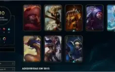CONTA LEAGUE OF LEGENDS COM MUITAS SKINS