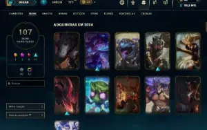 Conta De League Of Legends Lvl432---- Skins 107----