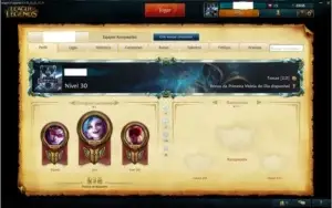 Conta Platina 1 de League of legends