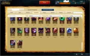 Conta Platina 1 de League of legends