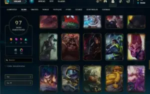 Conta Unranked com 120 Champs e 94 Skins + 5000 RP