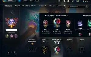 Conta Unranked com 120 Champs e 94 Skins + 5000 RP
