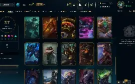 Conta Nível 133, Unranked, 72 Campeões, 23k de EA, 37 Skins