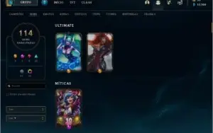 Conta ativa desde a season3. todos os champions!