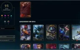 Conta de Lol Ouro V 104 Champs e 23 Skins