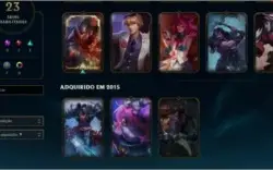 Conta de Lol Ouro V 104 Champs e 23 Skins
