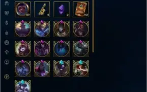 Conta com 430 skins,completa.