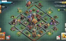 CONTA CV11 RECENTE CLASH OF CLANS + DECORAÇÕES RARAS
