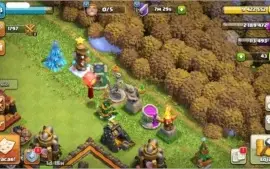 CONTA CV11 RECENTE CLASH OF CLANS + DECORAÇÕES RARAS
