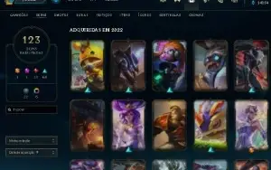 Conta Plat 2, 123 skins (1 ultimate1 mitica), lv 374, 14k ea
