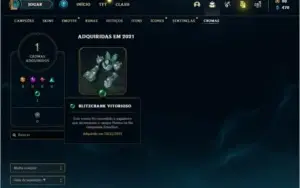 Conta Unranked (ex Platina) com 39 Champs e 12 Skins