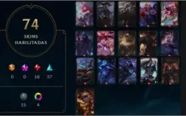 CONTA LEAGUE OF LEGENDS + VALORANT (VARIAS SKINS)