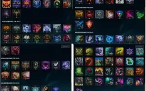 conta lol gold 4, 112 camps, 37 skins (2 lendárias) e etc