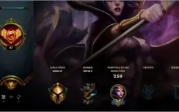 conta lol gold 4, 112 camps, 37 skins (2 lendárias) e etc