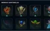 conta lol gold 4, 112 camps, 37 skins (2 lendárias) e etc