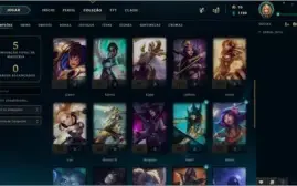 Conta DIAMANTE1 SMURF - 33 CAMPEÕES - 75% WINRATE