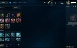 Conta League of Legends - Ouro 4 -  90 Champs e 76 Skins