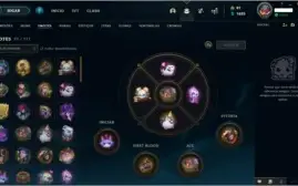 Conta League of Legends - Ouro 4 -  90 Champs e 76 Skins