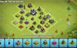 conta clash of clans cv9 semi full 3600 gemas.