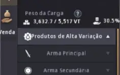 Conta BDO SA Bruxa 61 itens Armas e Set Tet