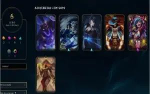 Conta de league of legends 22 campeões 6skins 14k de EA