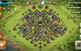 Vila Clash of clans Cv 9 full + conta pokemon go nvl 27