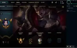 Conta LOL Platina 1, 47 chaves // Conta LOL Ouro 4