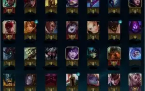 Conta de LoL ; GOLD V 0 PDL ; 97 Champs ; 35 Skins