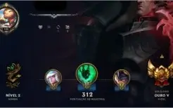 Conta de LoL ; GOLD V 0 PDL ; 97 Champs ; 35 Skins
