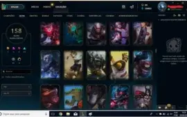 Conta League of Legends lvl50,todos campeões e 158 skins