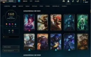 CONTA LOL 8 K ESSENCIA/FULLCHAMP/160 SKINS