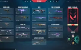 Conta valorant imortal 3 290 pdl xeno-caçador + skins boas.