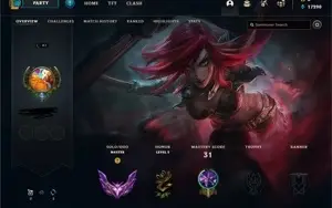 conta mestre league of legends
