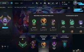 Vendo conta Ex-Diamante - 800+ Skins - Lol E Valorant