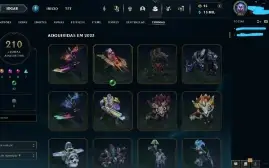 Vendo conta Ex-Diamante - 800+ Skins - Lol E Valorant