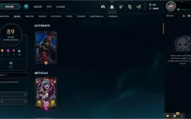 Conta LOL de 2013 com 89 Skins